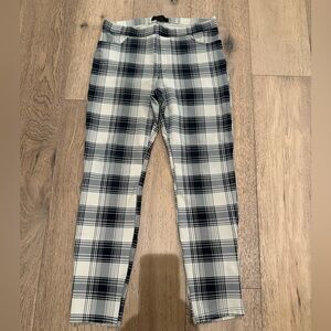 Sanctuary Black and Beige Plaid Pants